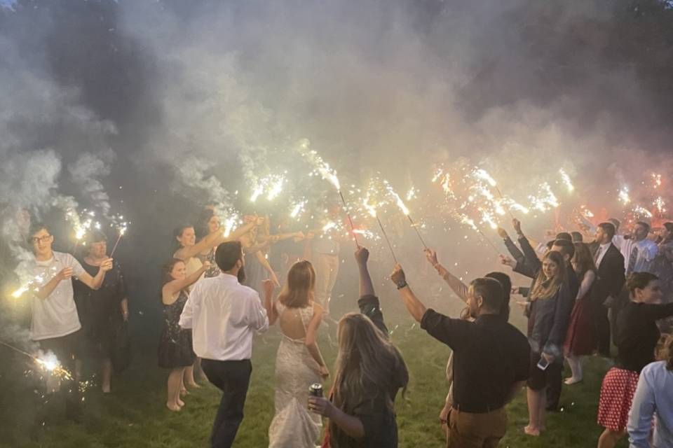 Sparkler Sendoff