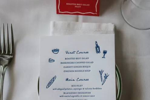 Wedding Menu