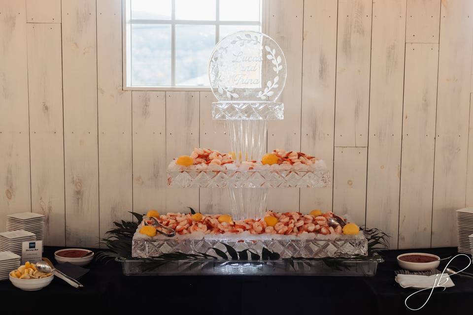 Shrimp Ice Sculpture