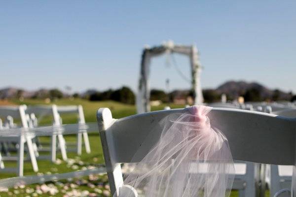 Wedding chair decor