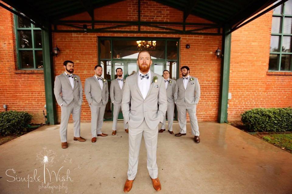 Groom and groomsmen