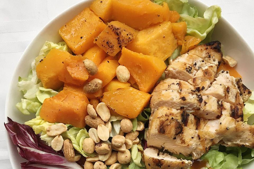 Peanuts and squash vegetable