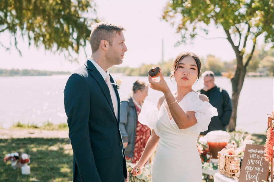 Bride and groom