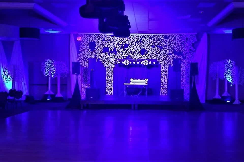 Event hall with dance floor