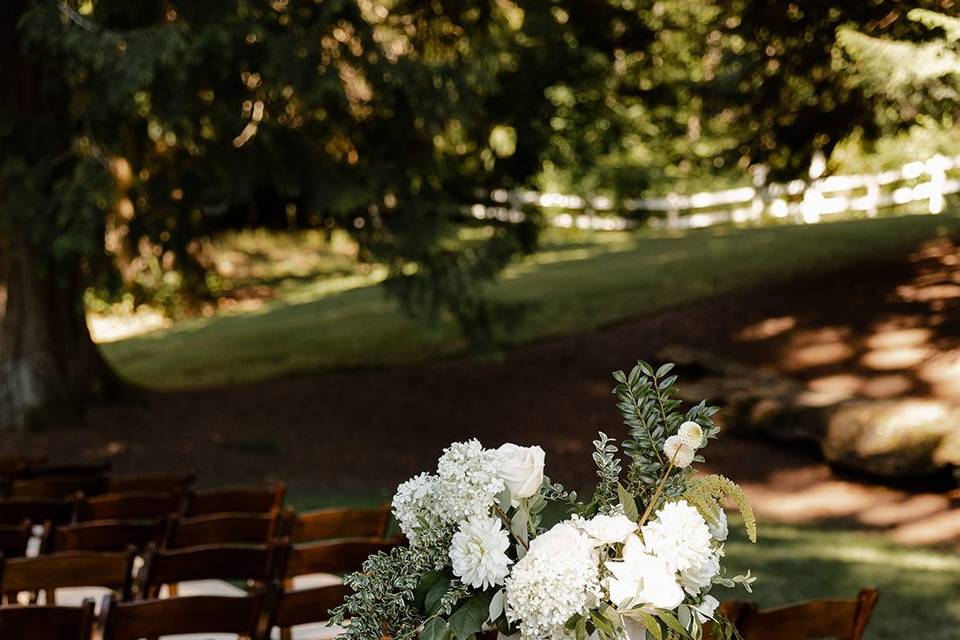 Barrel Ceremony Decor