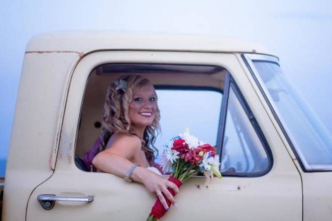 Bride in the pick up