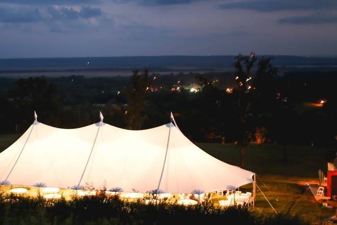 Reception tent