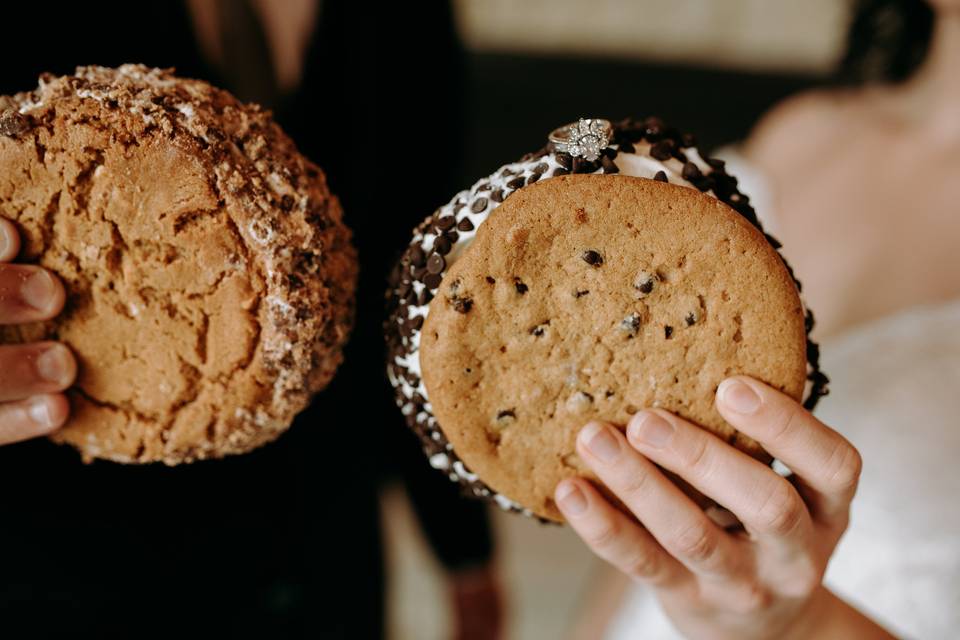 Colossal ice cream sandwiches.