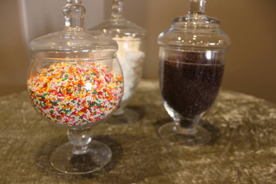 Rainbow and chocolate sprinkles