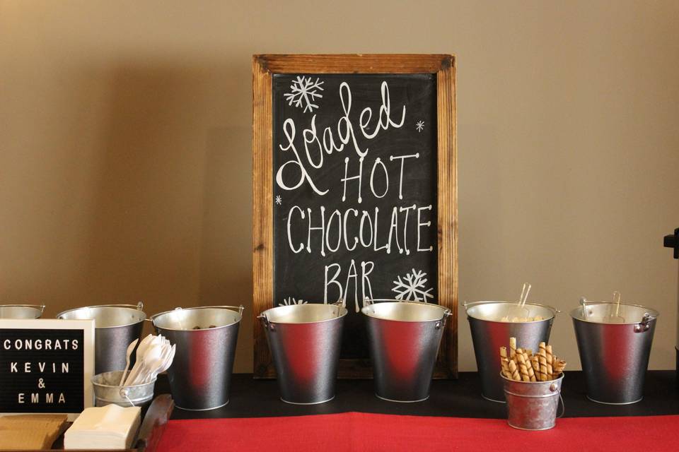 Hot Chocolate bar set-up