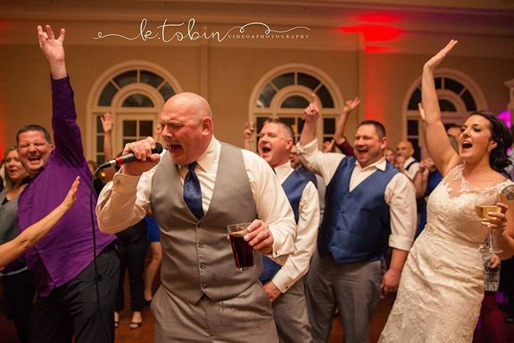 Groom singing