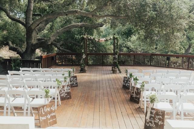 Wedding ceremony setup
