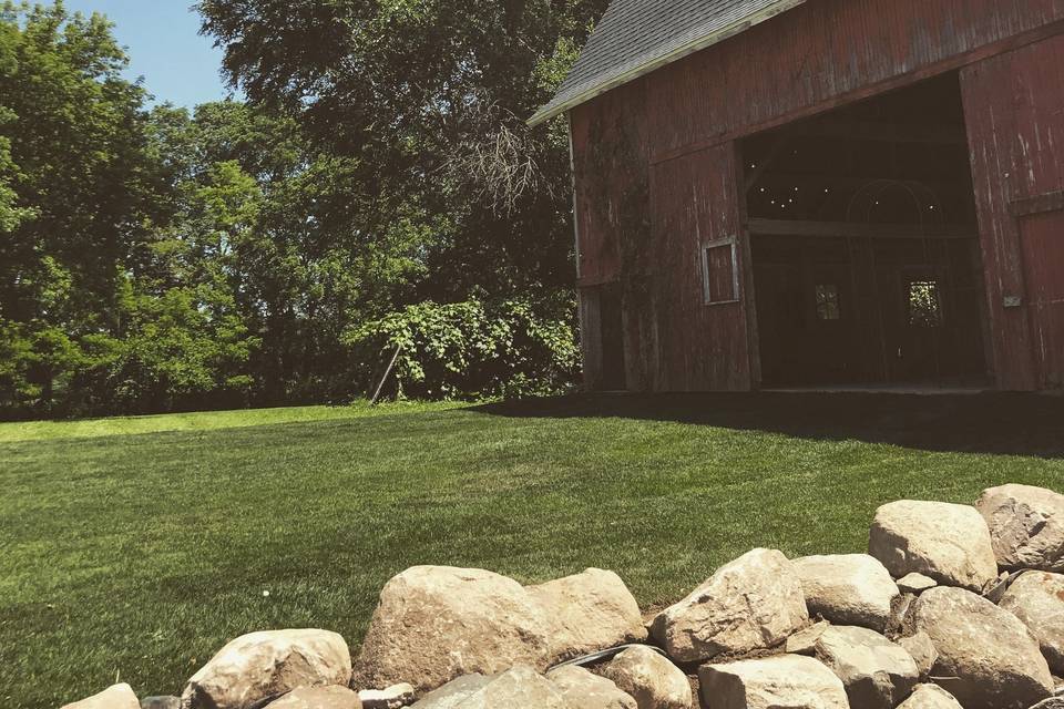 Behind Barn