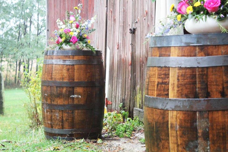 Whiskey barrels