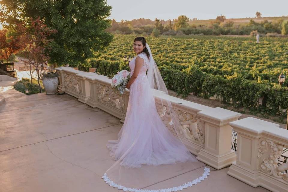 Smiling bride