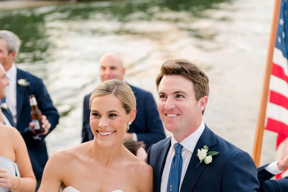 Florida wedding on boat