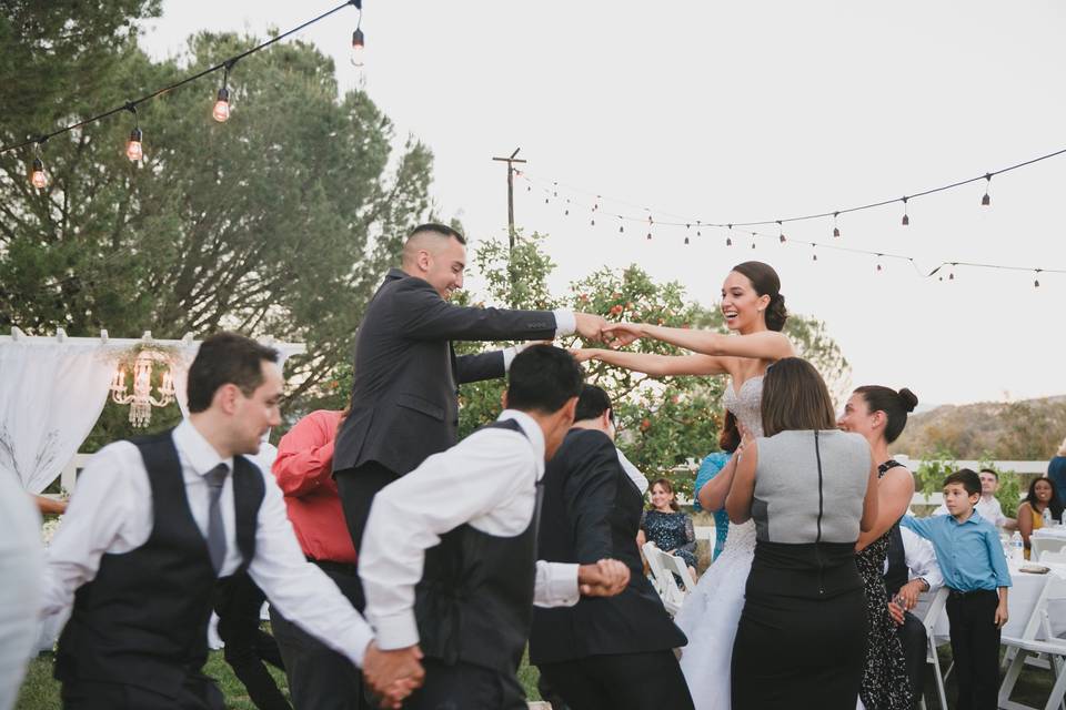 Wedding crowd