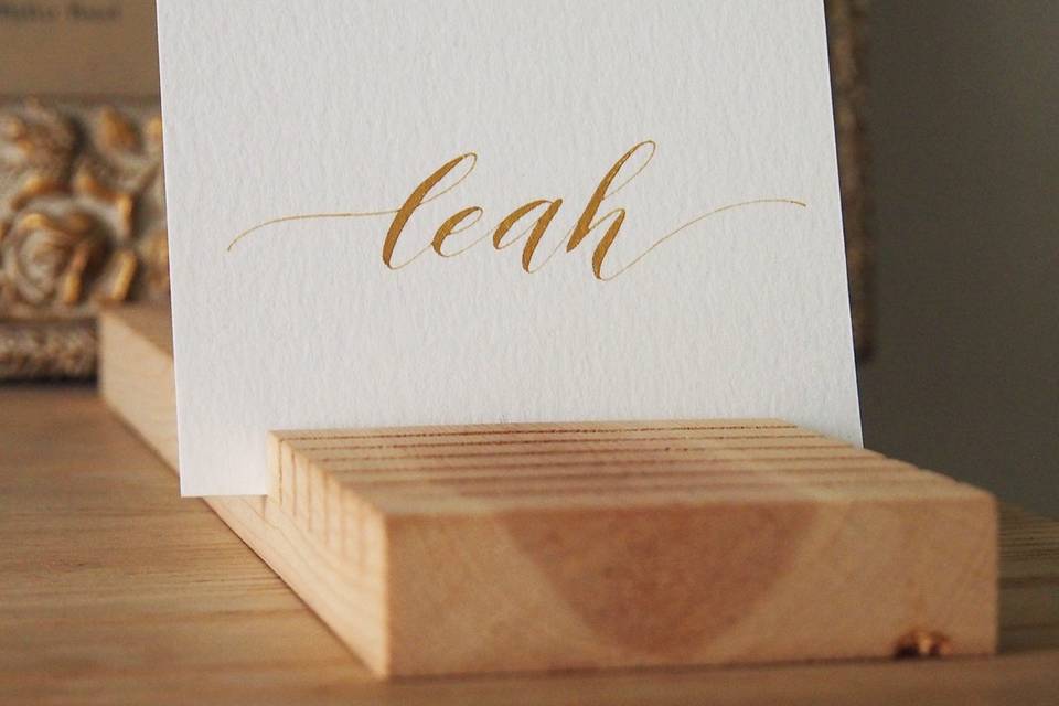 Modern Script Place Card