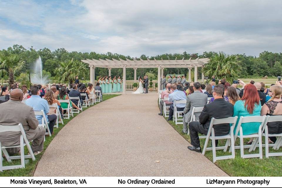 Outdoor middle aisle photo