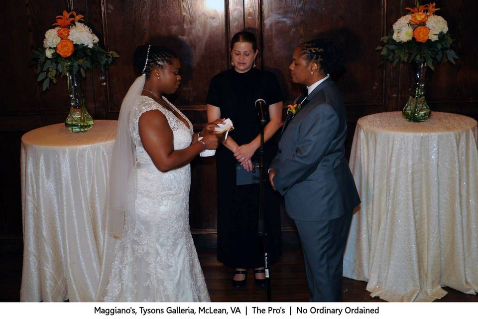 Exchanging vows