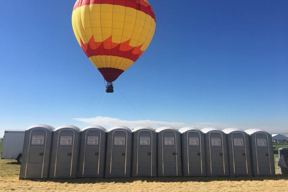 Party Potties at Solar Fest