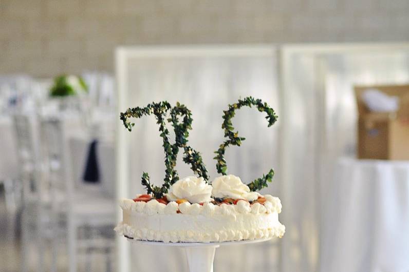 Cheesecake Wedding Cake Topped with Glazed Fruit