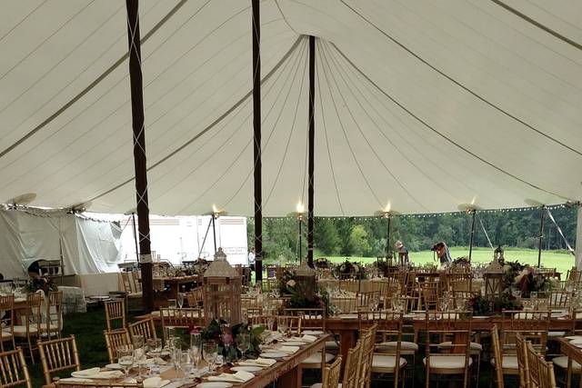 Table setting and floral decor
