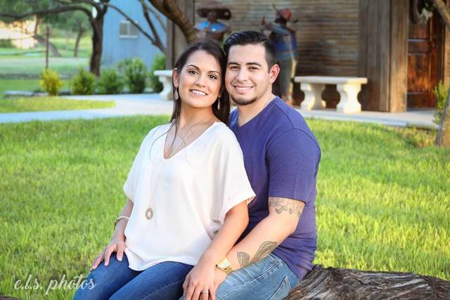 Couple posing together