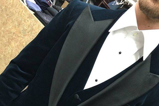 Custom Velvet Peak Lapel