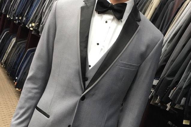 Custom-made grey tuxedo