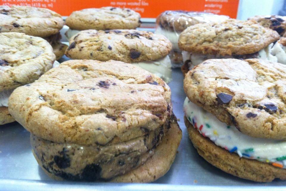 Ice cream cookies sandwich
