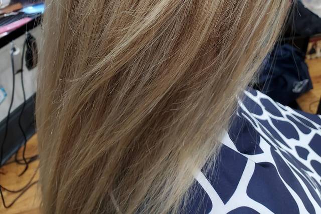 Freshly blown out hair
