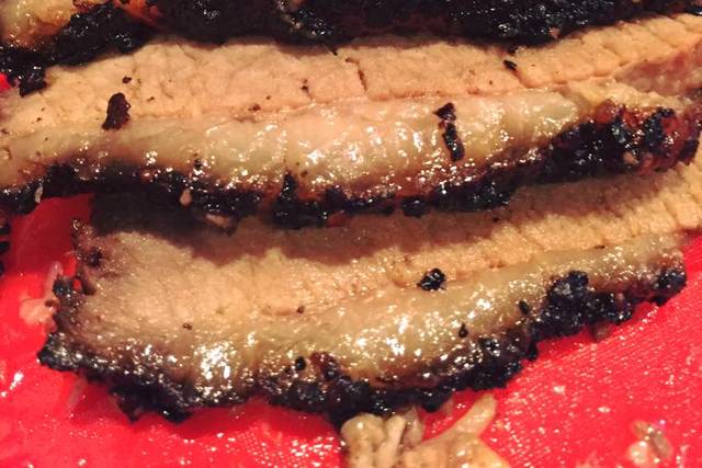 Sliced brisket