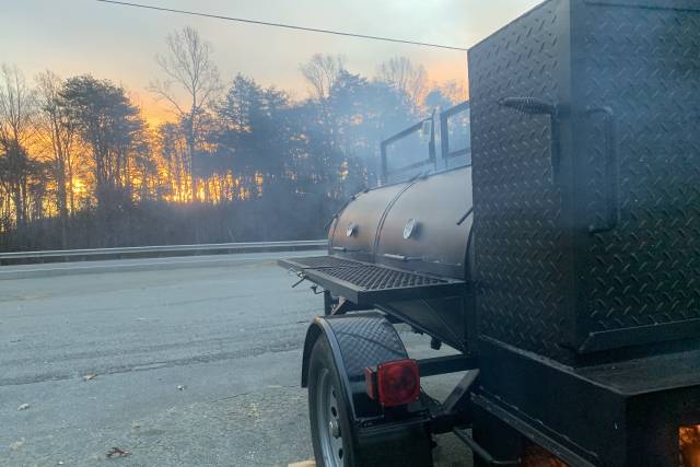 Smoker at Sunrise