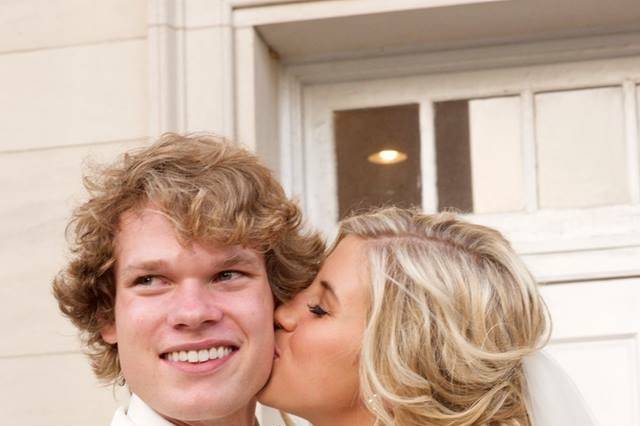 Bride + her groom