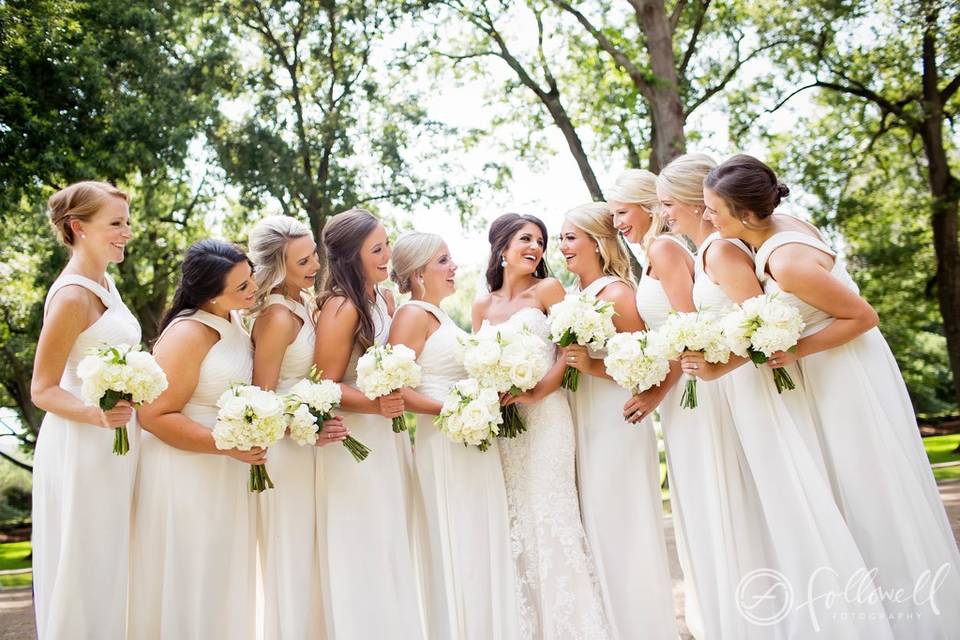 Bride + her girls