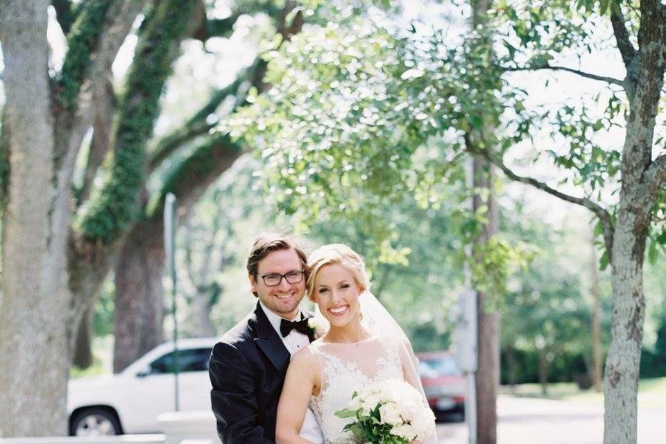 Bride + her groom