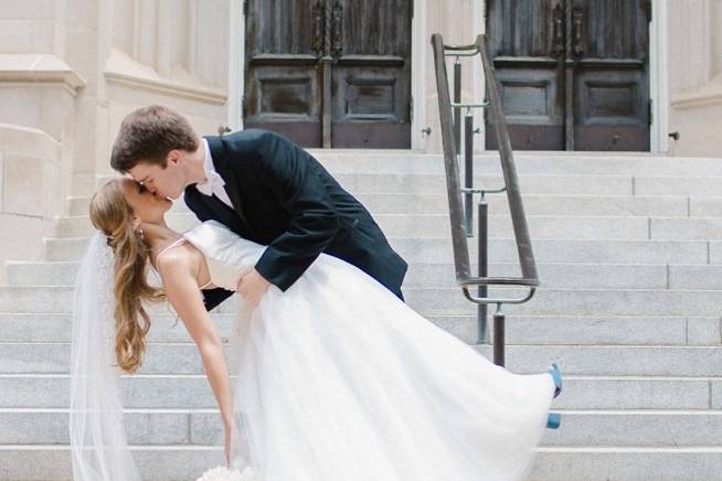 Bride + her groom