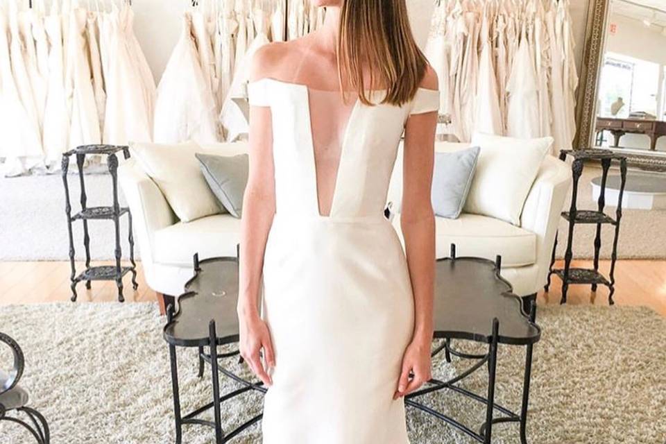 Deep v dress