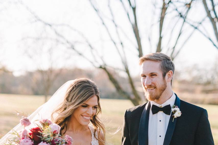 Bride + her groom