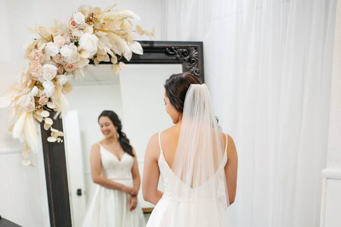 Bride in Bridal Suite