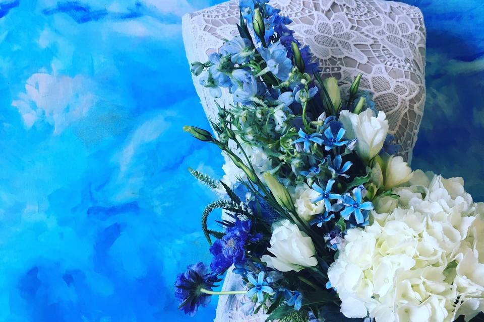 Coastal Blue Florals