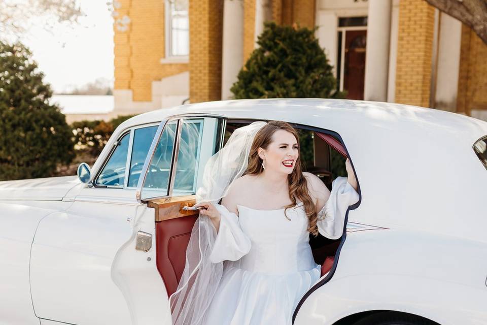 Vintage car styled shoot