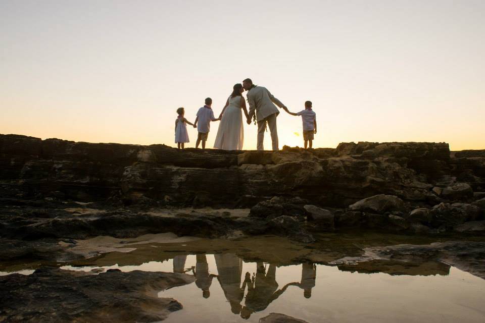 Family Portraits at Sunset