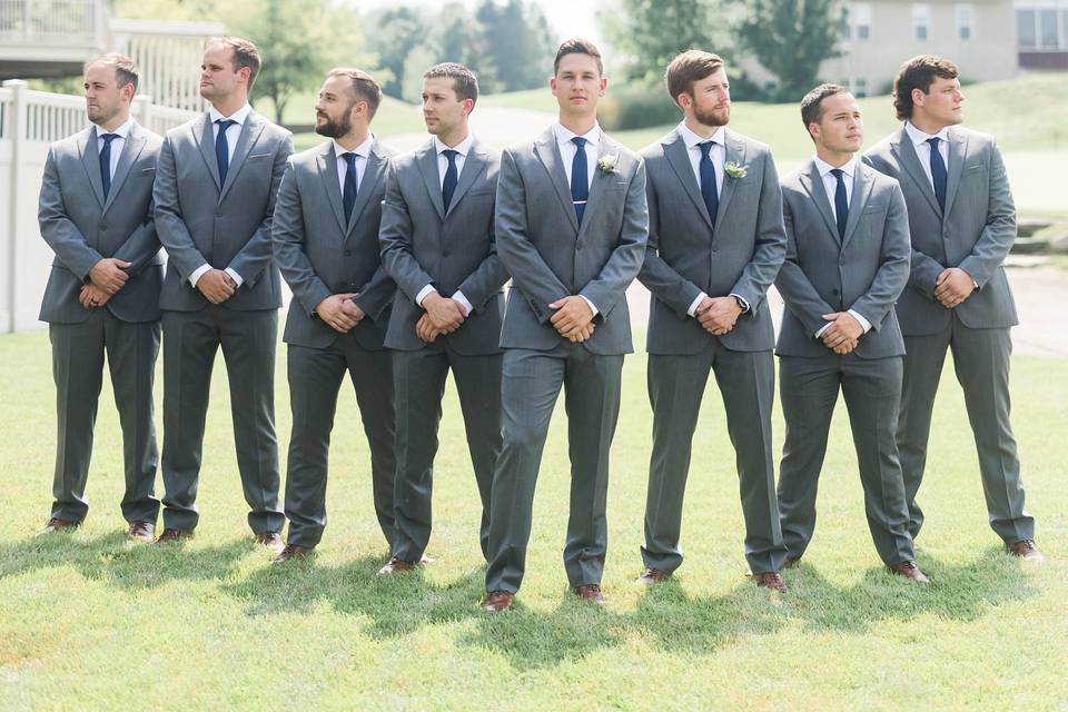 Groomsmen Out Back