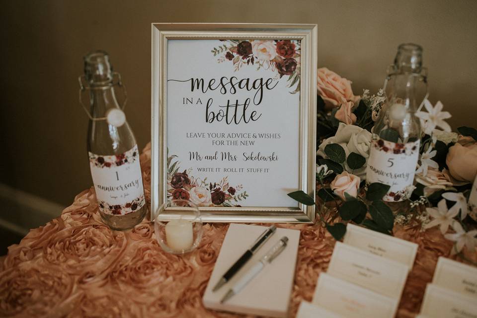 Messages to Bride & Groom