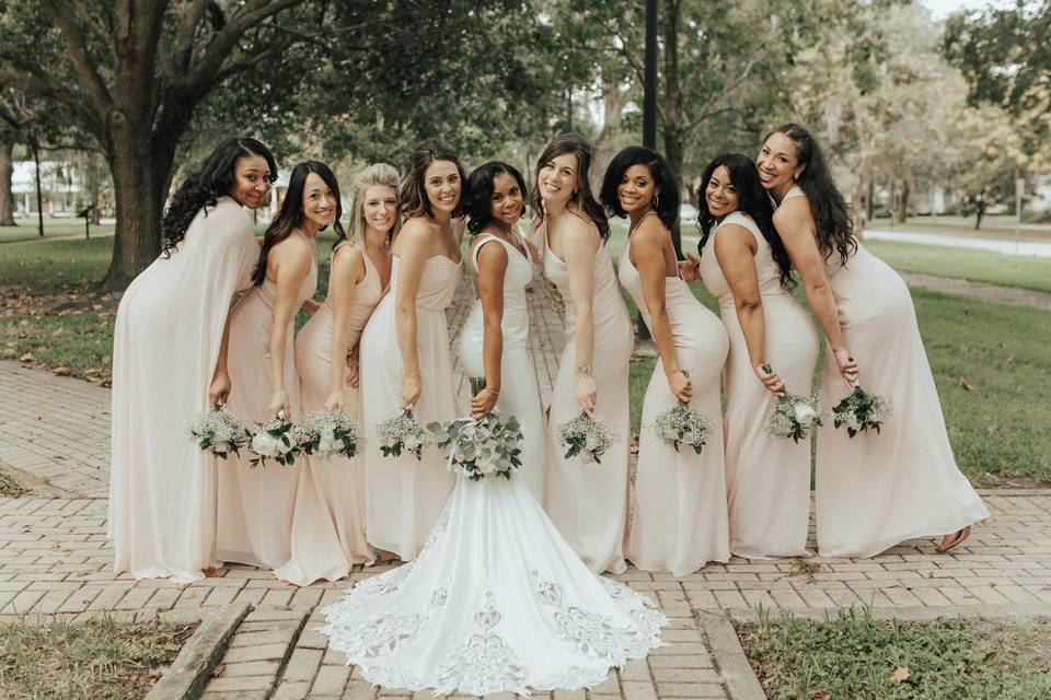 Blush Bridal Party