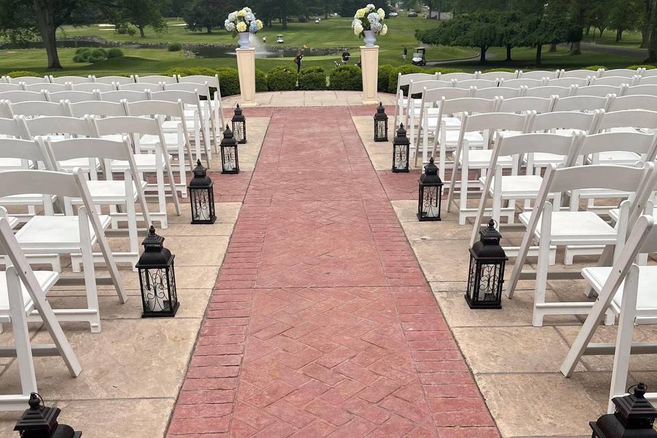 Crystal Patio for Ceremony