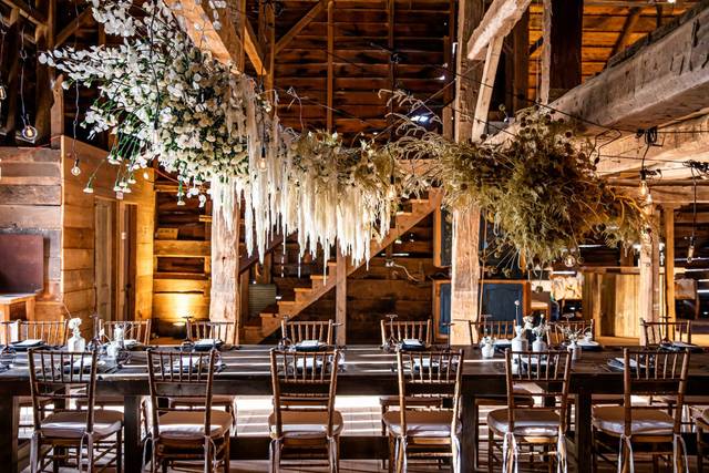 Seated Dinner in Barn