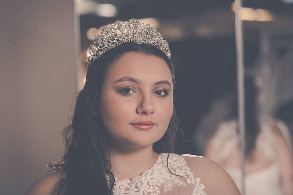 Bride in a crown